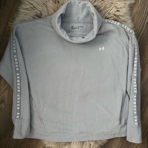 Under Armour Light Gray Fleece Pullover